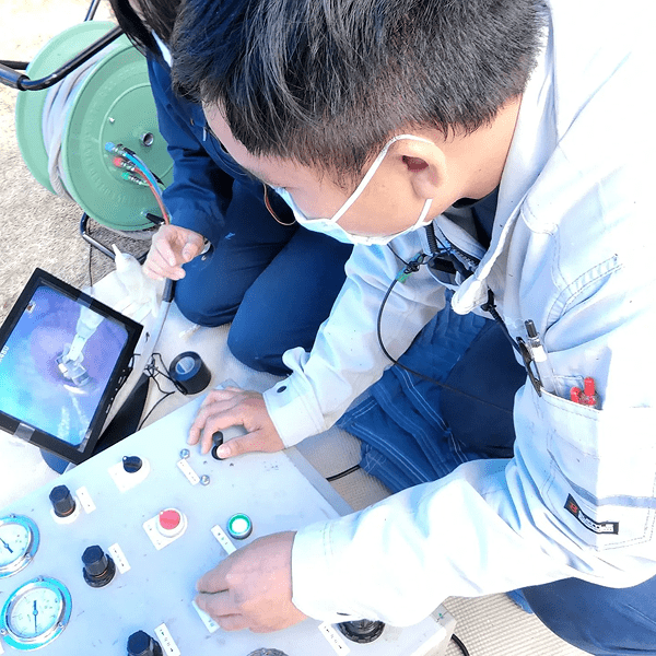 管更生工事の様子