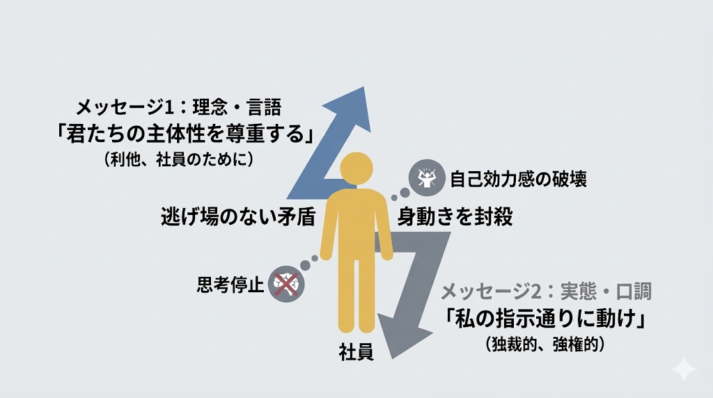図1：社員を苦しめるダブルバインド